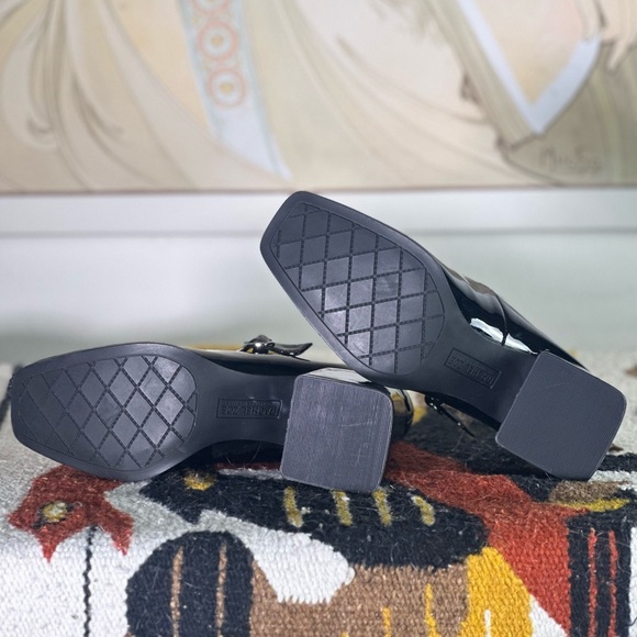 NWOB Women’s Rachel Zoe Block Heel Mary Jane Shoe Livia black 6.5 - Picture 7 of 16